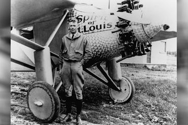 1926 charles lindberg with plane